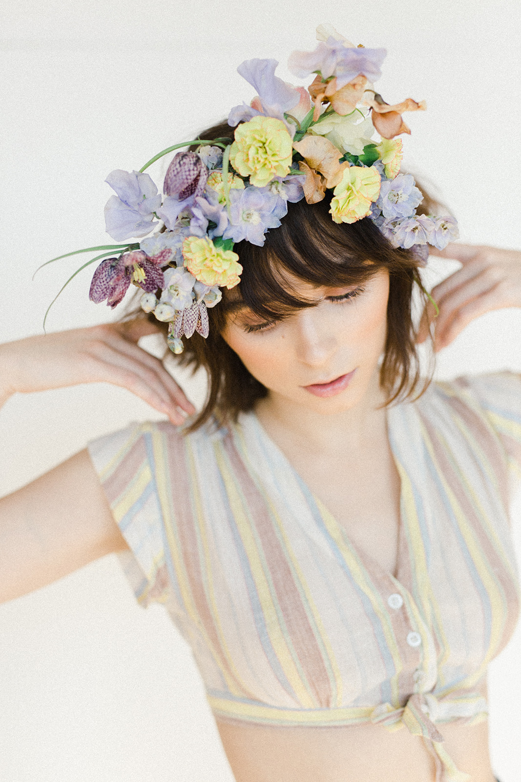 A Spring Flower Crown Featured In Minnesota Bride Magazine Ashley Fox Designs