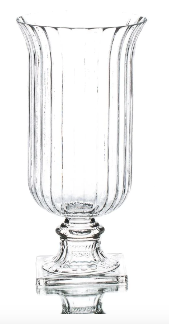 Glass hurricane (2) 10" and (2) 14" $9 each 