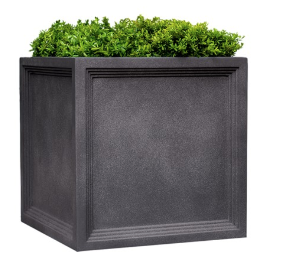 15" x 15" Zinc metal planter $30 (2) 