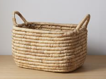 14" Wide medium woven basket $12 (2)