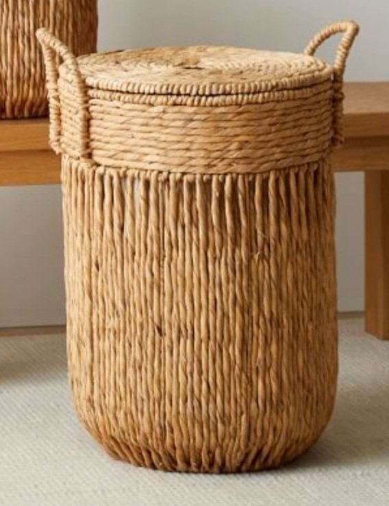 Large 24" H x 13" D Basket with handles $22 (1)  