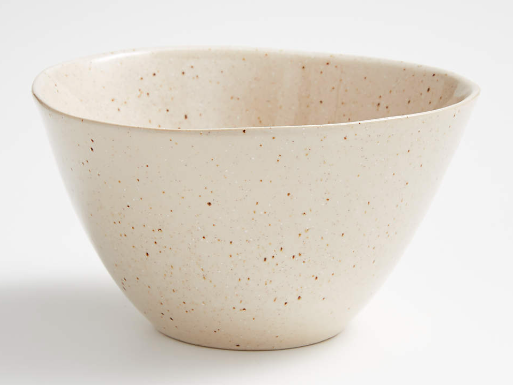 Ceramic bird's egg finish bowl 6" D $5 (8)