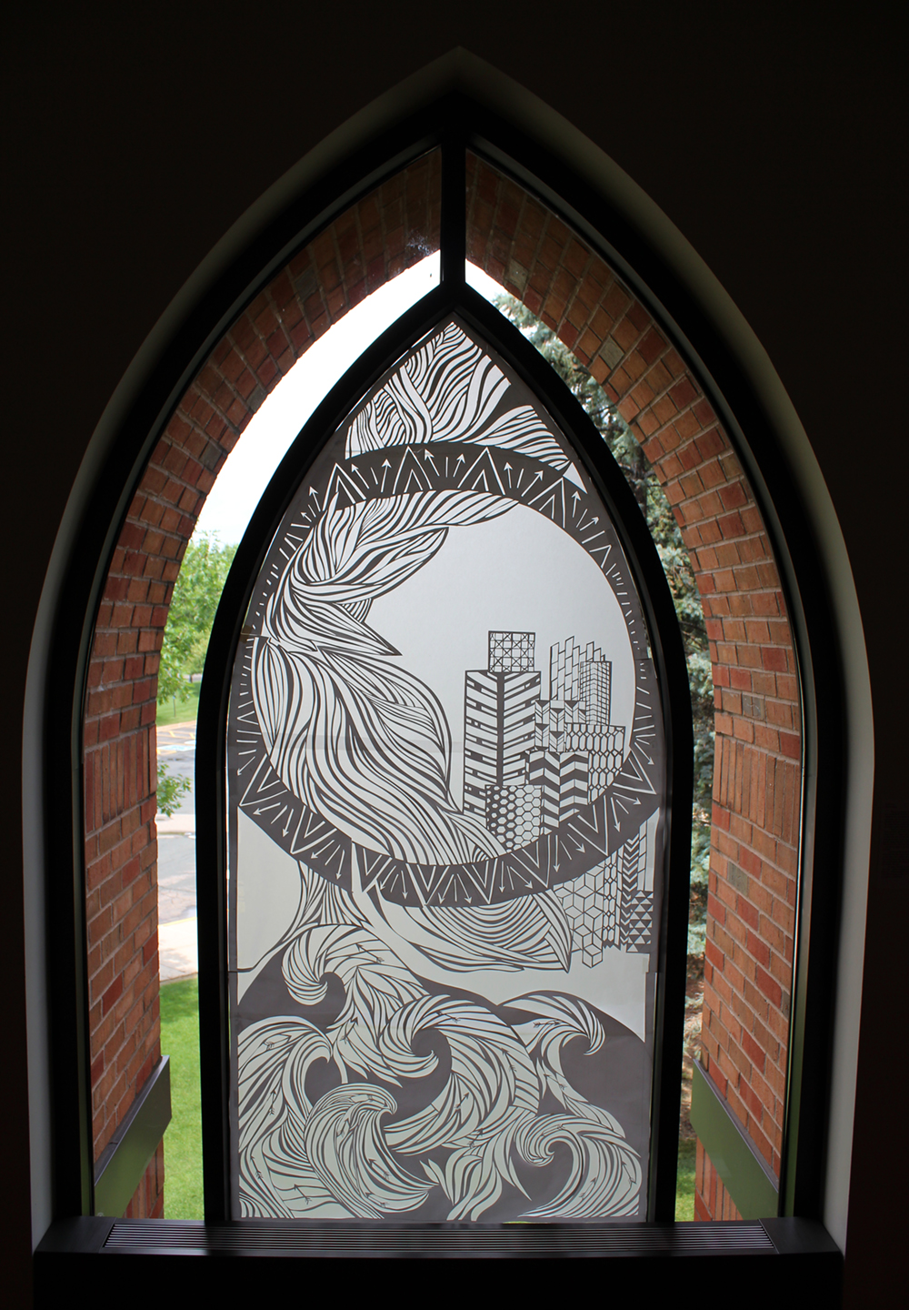    Psalm 46    Cut paper installation   2014  