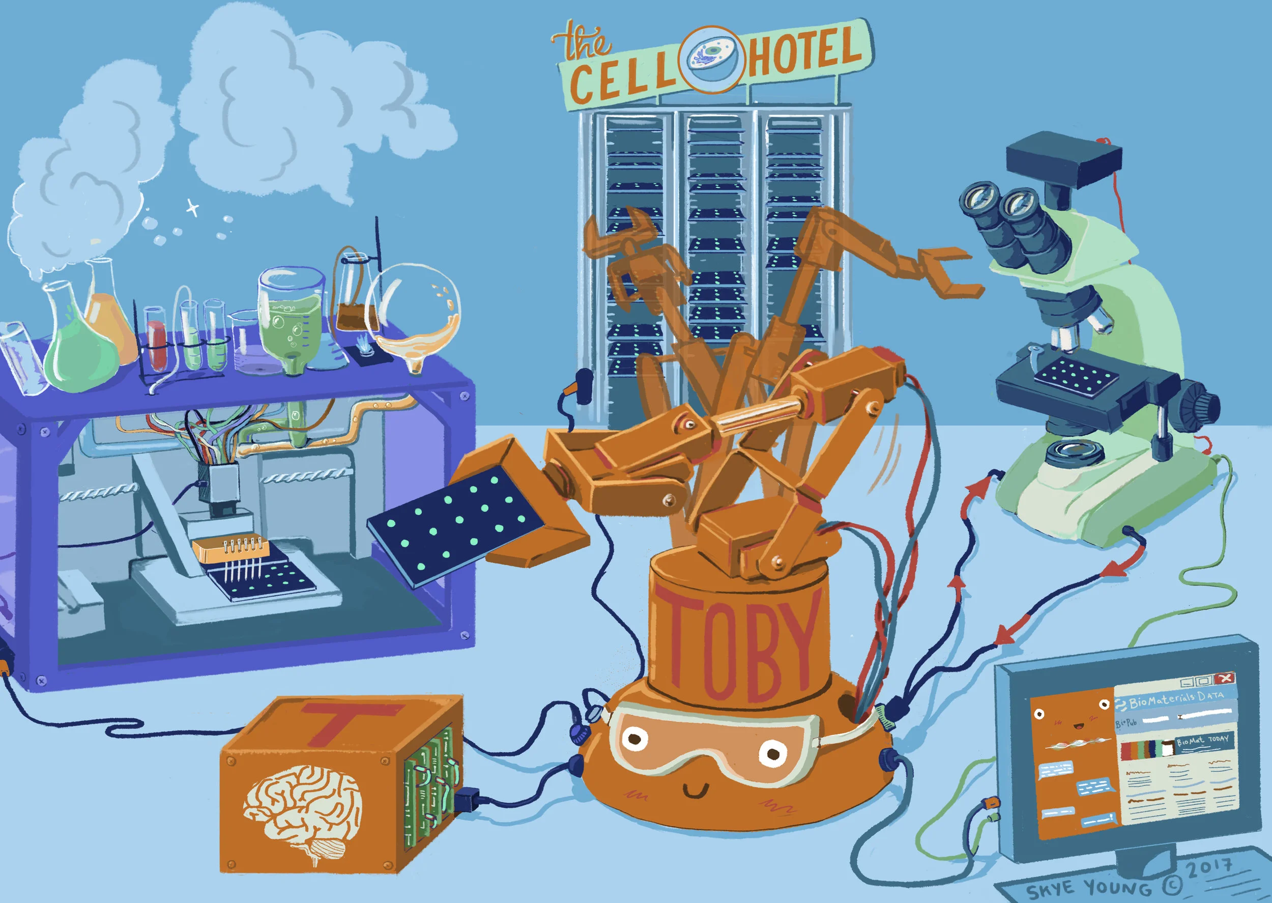 TOBY the Biomaterials Mining Robot for MERLN Institute for Technology-Inspired Regenerative Medicine