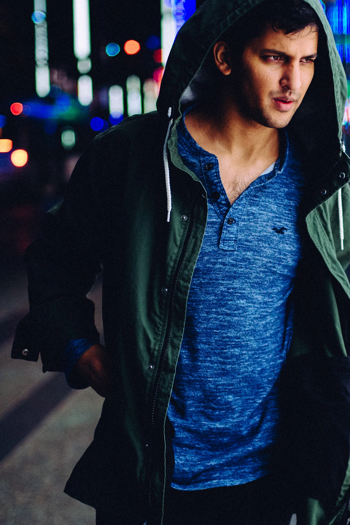 Night time shoot with Mr. Hollywood-Blockbuster on Granville street