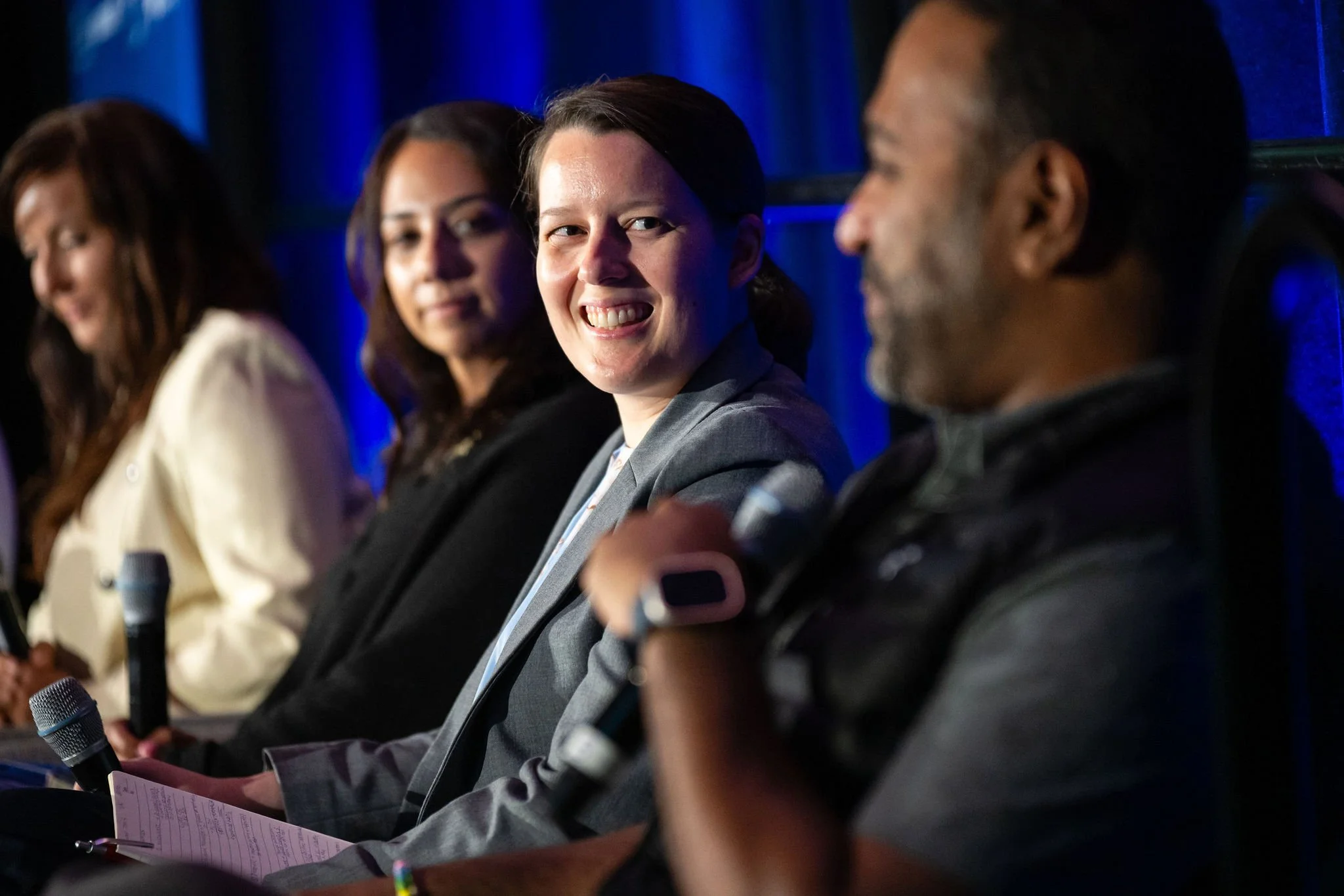 Panelists reacting during the Technology Panel, Presented by Invest Vancouver at BC Business House (Copy)