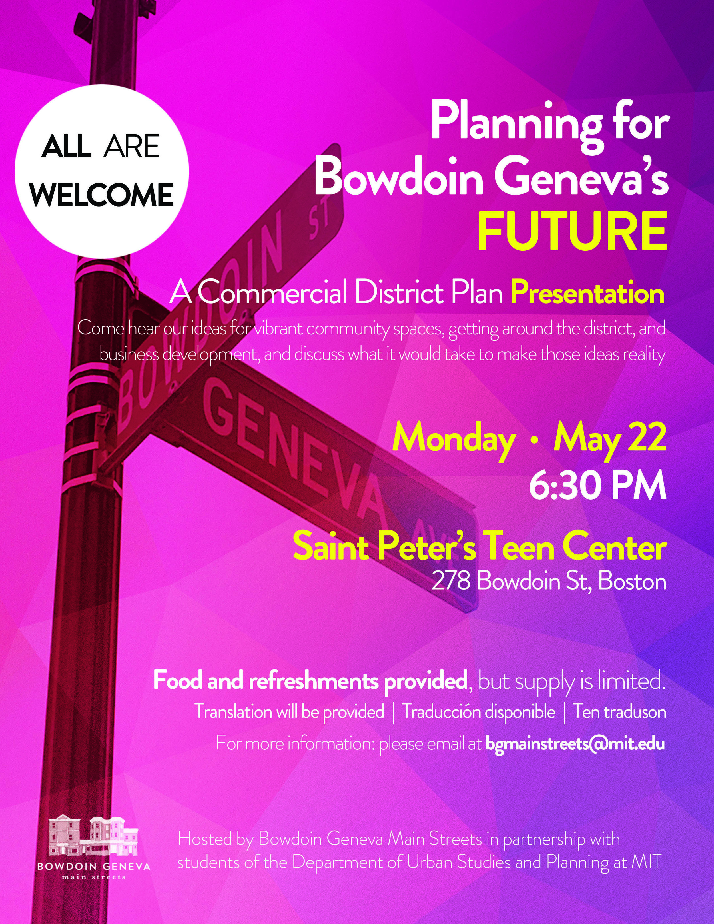 Planning for Bowdoin Geneva’s Future!