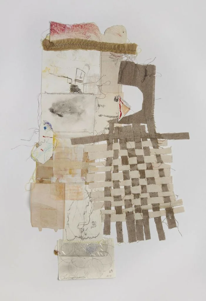 DD X: approx. 18 x 12 inches: mixed media collage