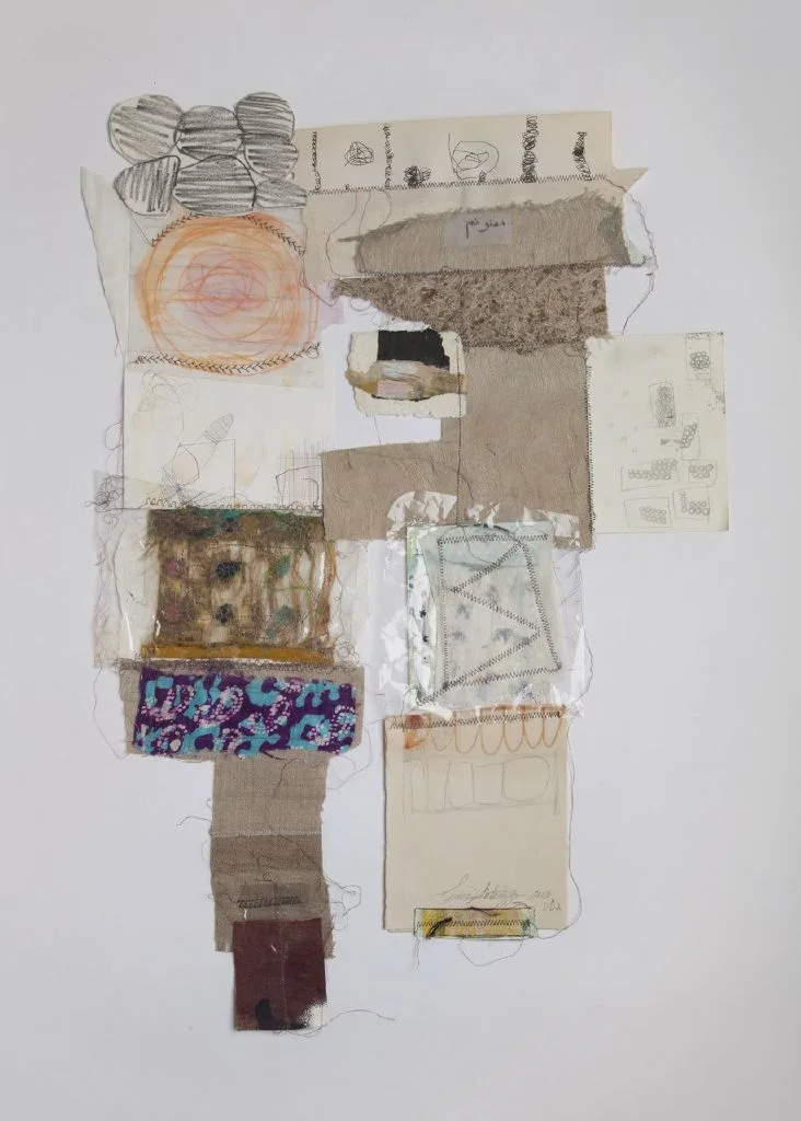 DD III: approx. 18 x 12 inches: mixed media collage