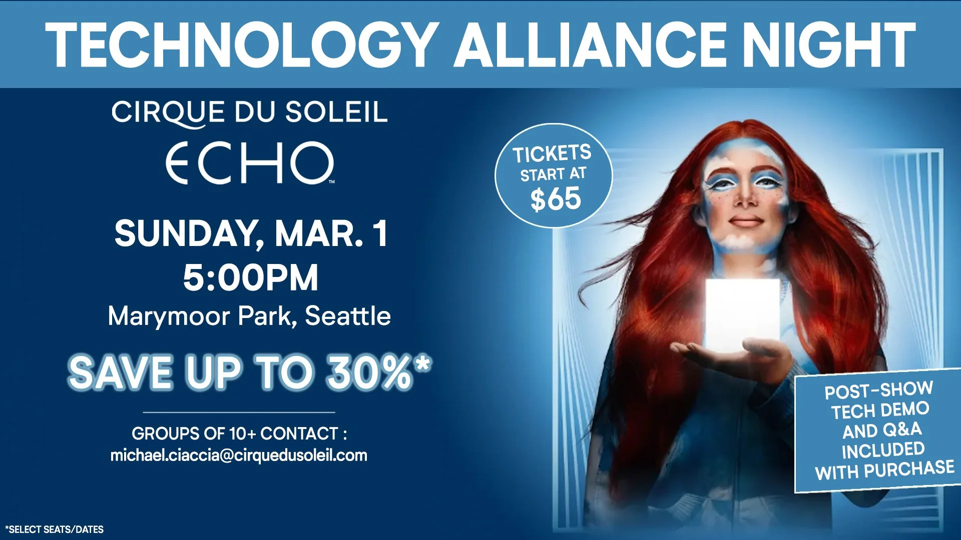 Cirque du Soleil Tech Night, hosted by the Technology Alliance