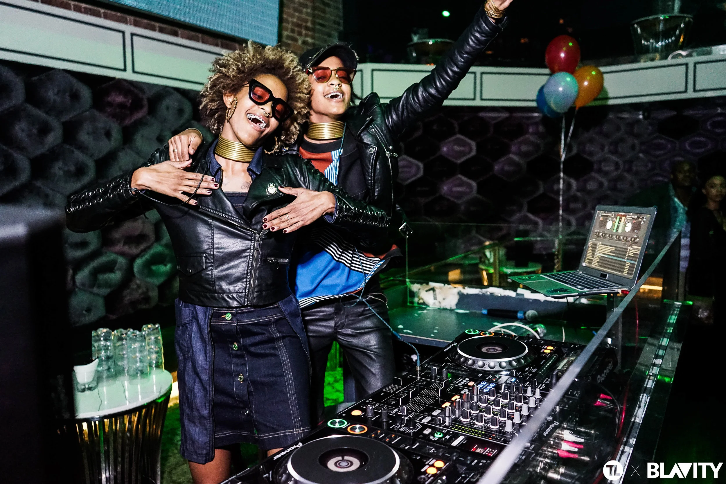 Twin DJ duo Coco &amp; Breezy light it up at the AfroTech Conference afterparty