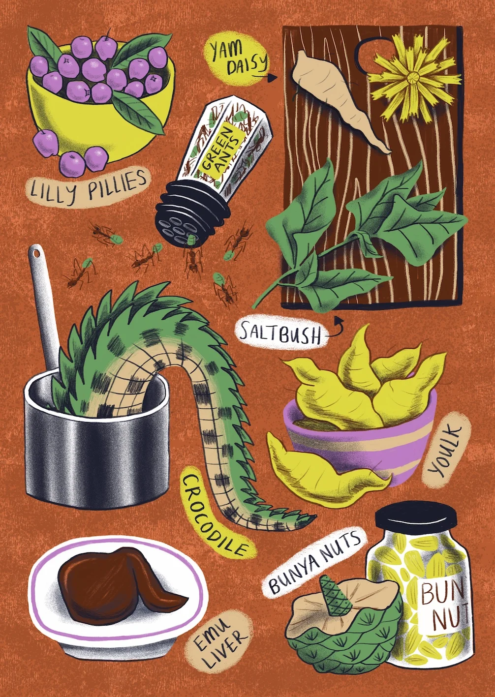 Australian native ingredients for Cuisine Magazine