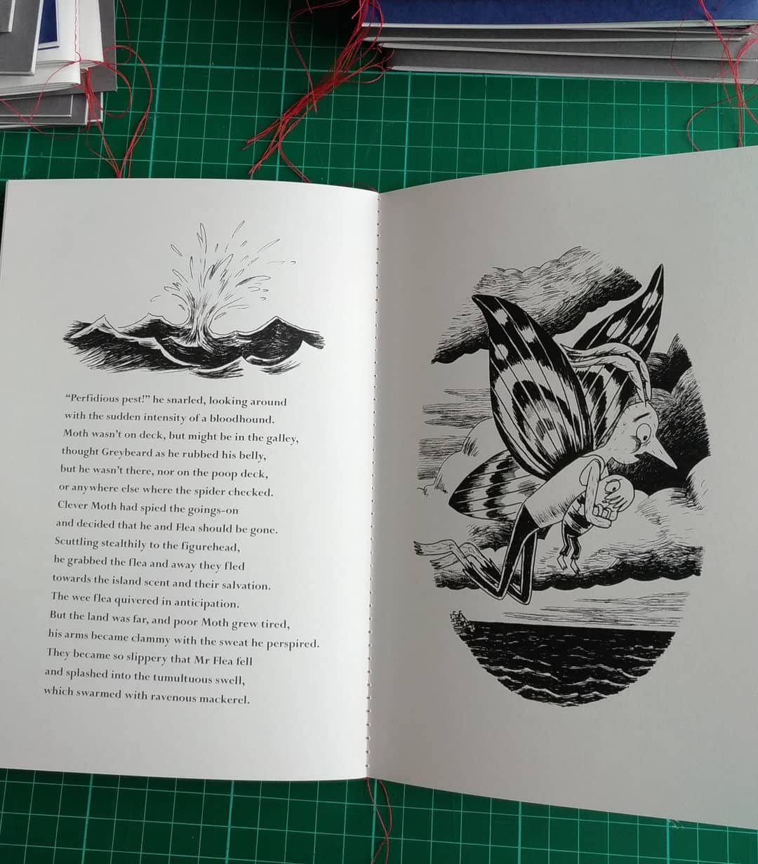 Spread from Flea Over The Sea