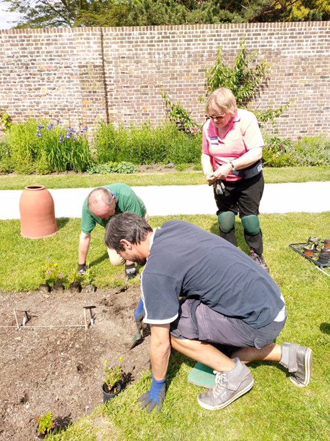 Working as part of a team is one of the great things about working in the garden
