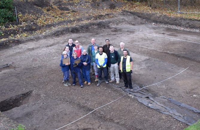 A collection of the fantastic Archaeology Volunteers during the dig
