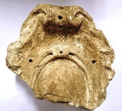 A decorative shield (or cartouche) found by the Brownies the Fulham Palace Community Dig in October 2017