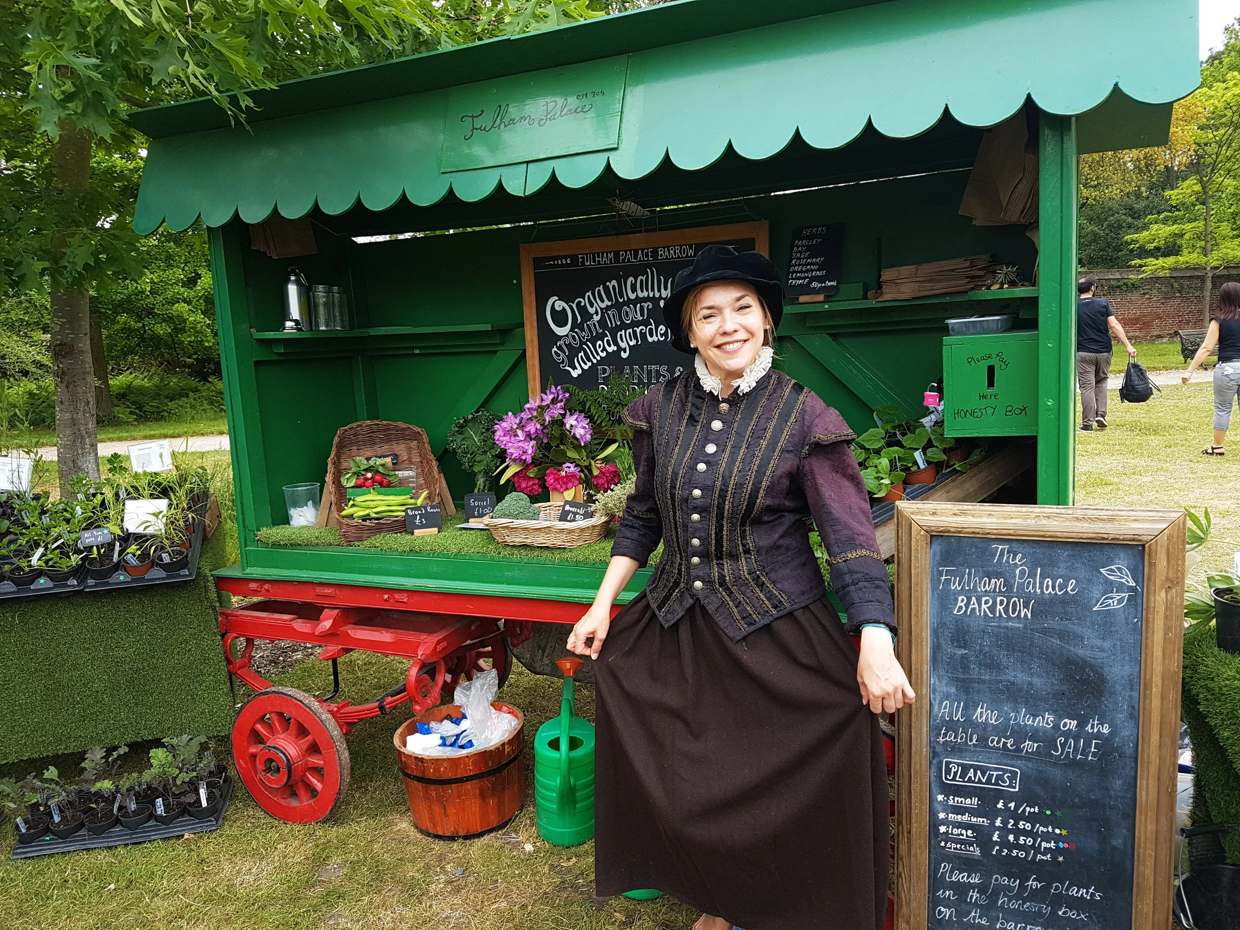 Aga, Learning Volunteer in costume at Tudor May Day, 26th May 2019