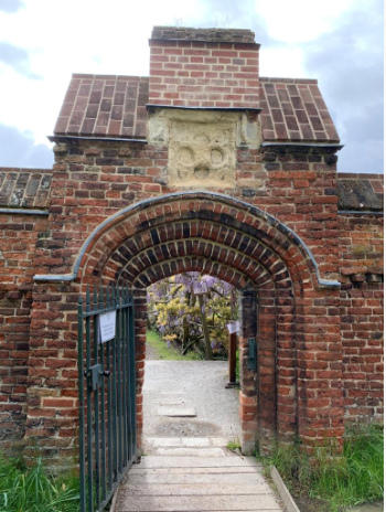 View from the main lawn of the Tudor Arch