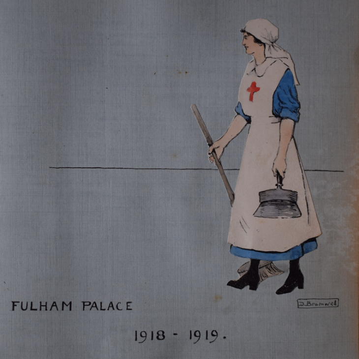 Image of nurse at Fulham Palace 1918-1919.png