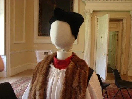 Close up Bishop Warham costume detail