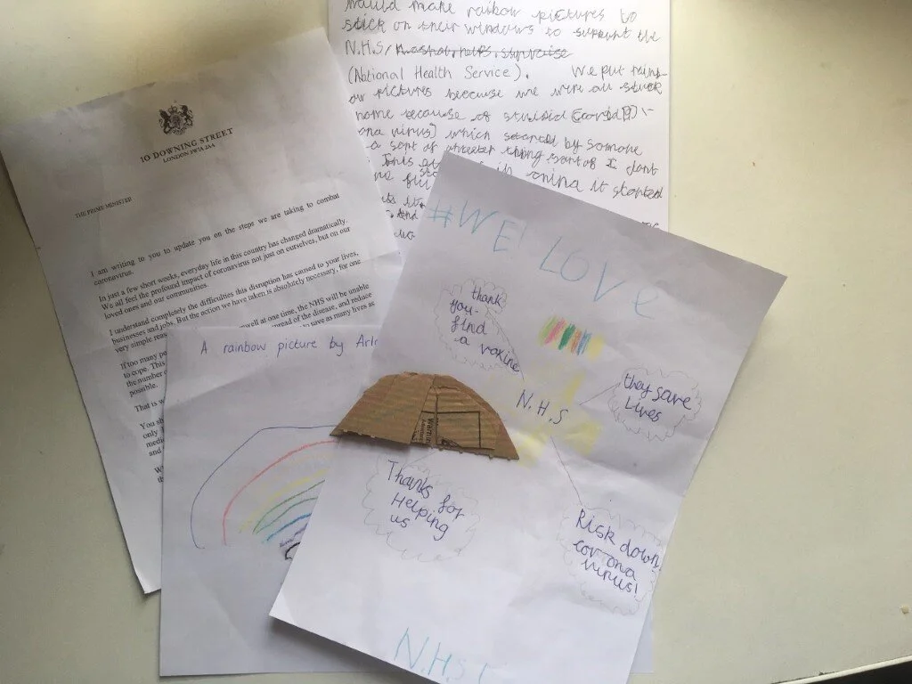 Letters from Billy, Arlo and Boris.
