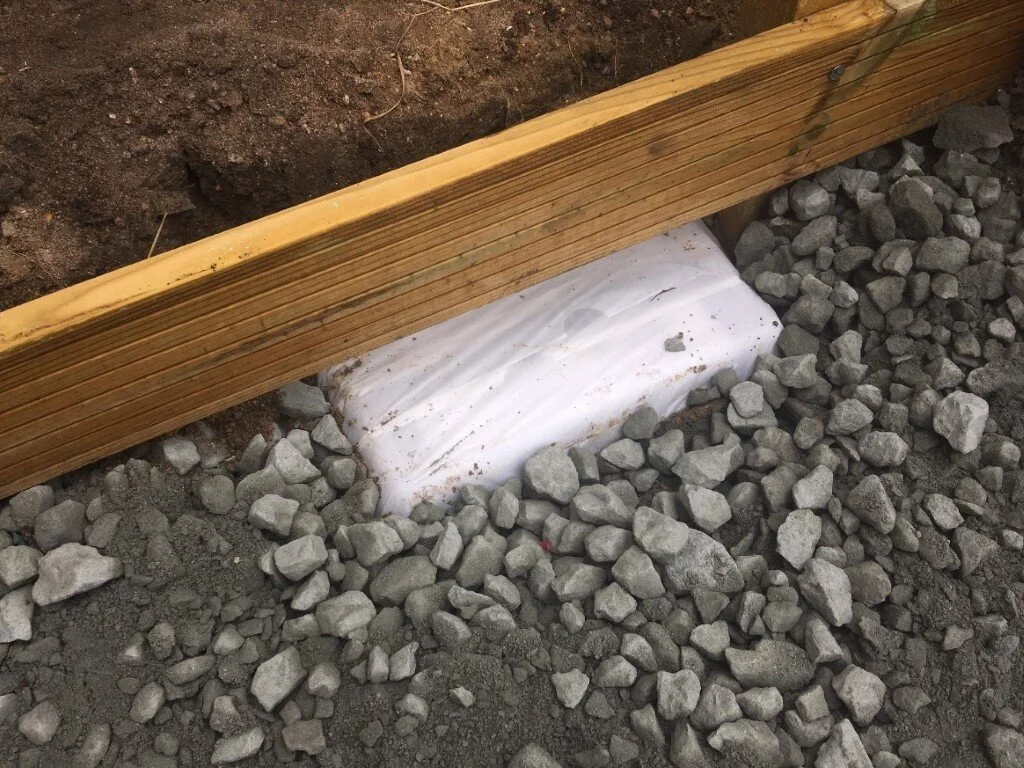 The Time Capsule in place.