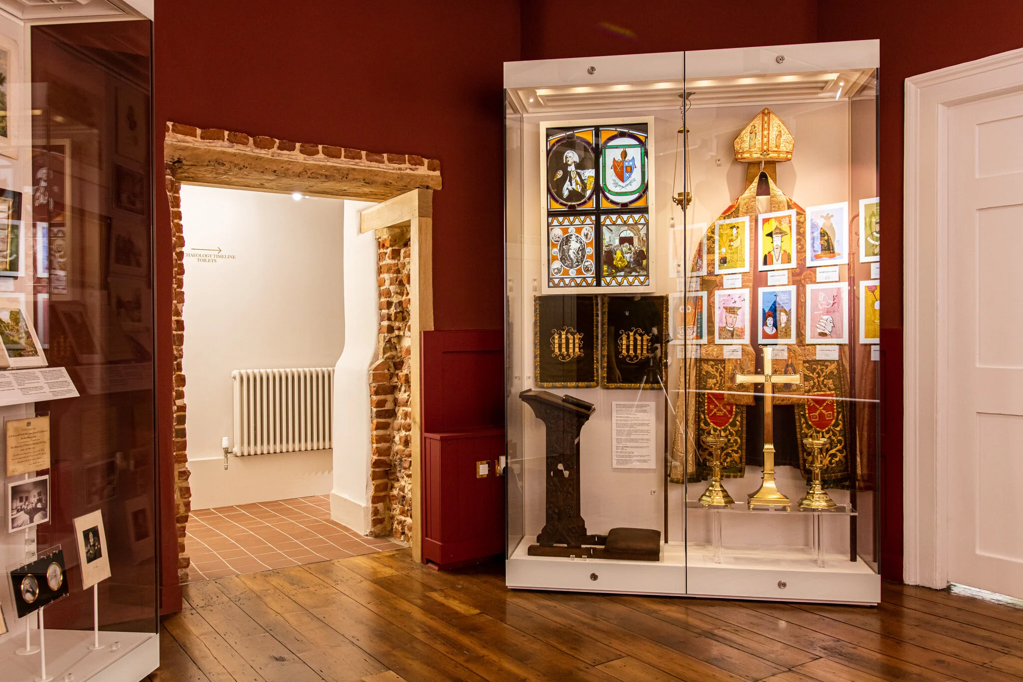 The Bishop’s cope display in the Palace Museum