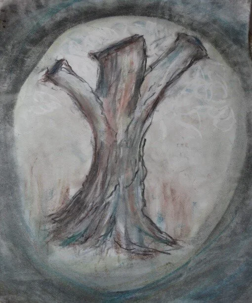 My second impression of the tree, also before its destruction, Esther Dean.