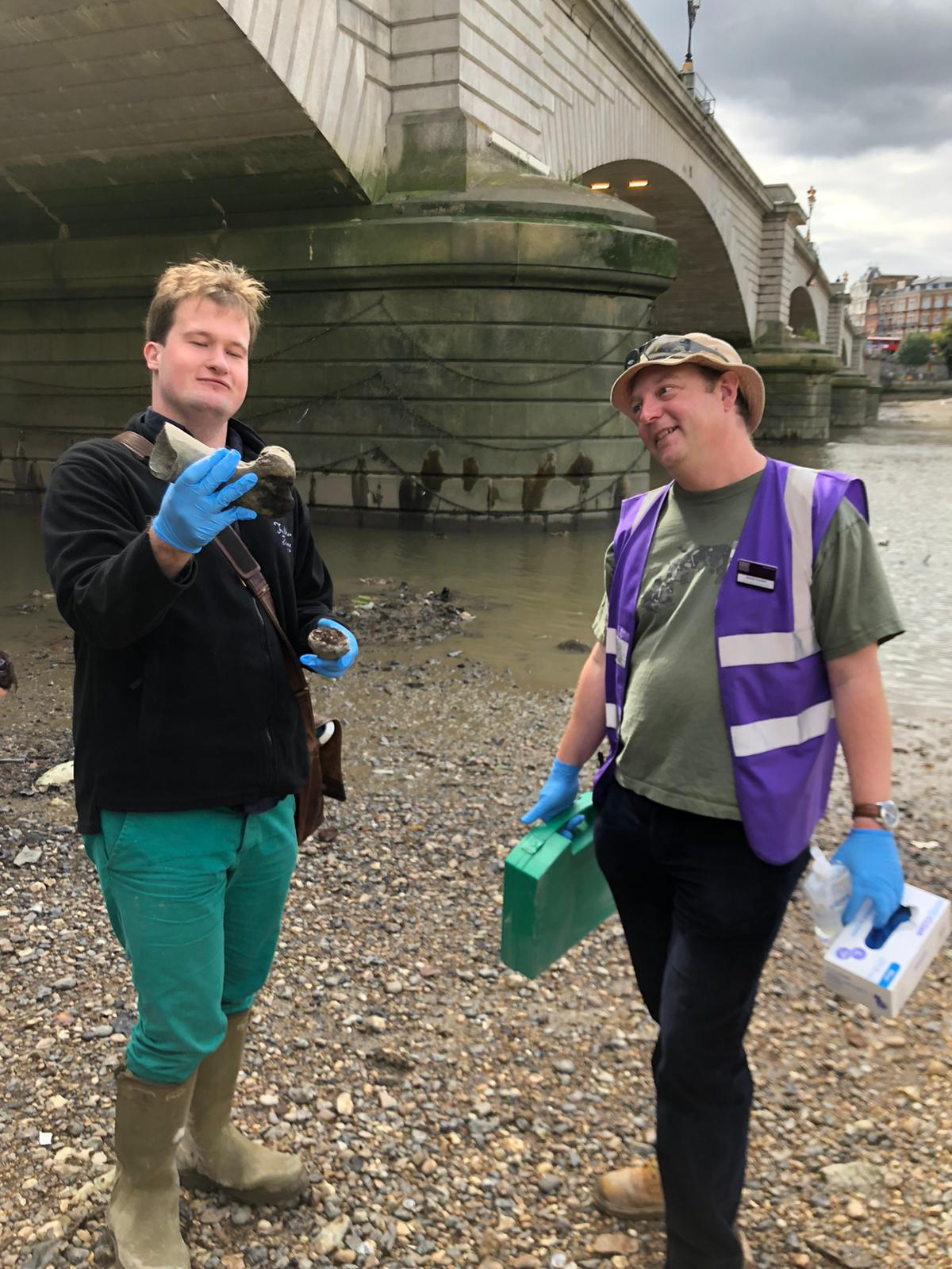 Here I am with my fantastic Team leader and Archaeologist learning the skills of the trade.