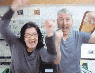 The moment we found out we had won