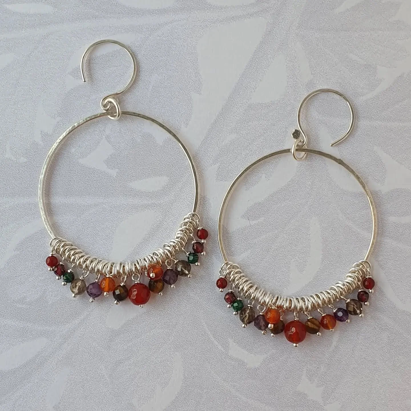 The Russet colourway&nbsp;brings the warmth of late summer into your jewellery collection.&nbsp;Earthy reds, burnished golden brown&nbsp;and deep, harvest‑rich tones. Carnelian, Tiger's eye, Citrine and Malachite.

August is the perfect moment to cho