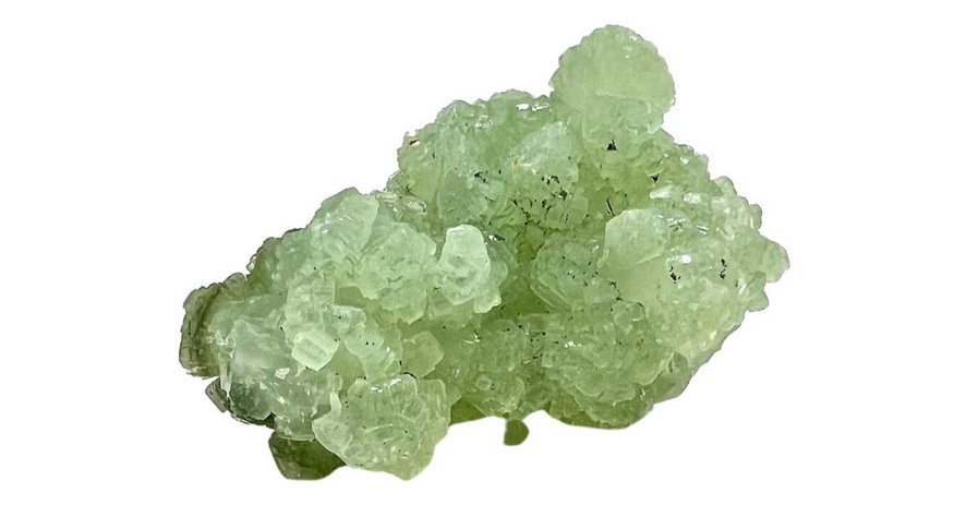 a  green Prehnite crystal