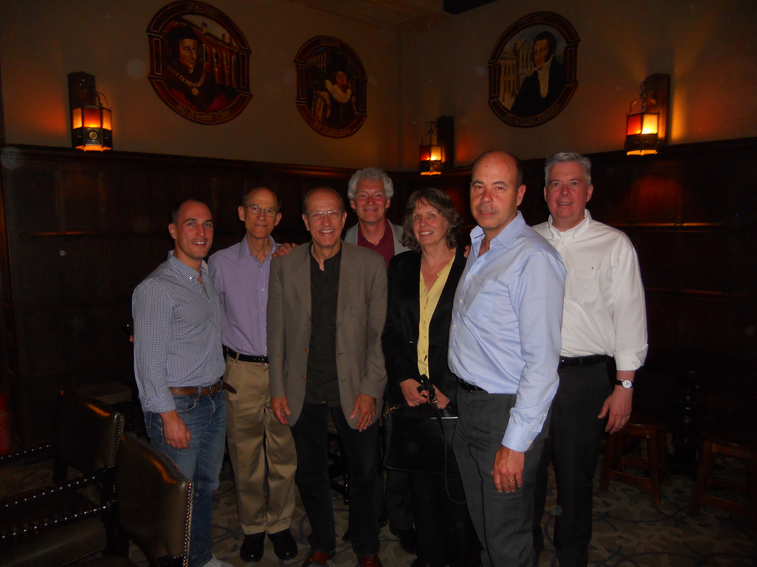 L to R: Robert Rhodes, Harry Goforth, Bob Schmidt, Michael Lischer, Lorraine King, Lester Korzilius, R.D Reber