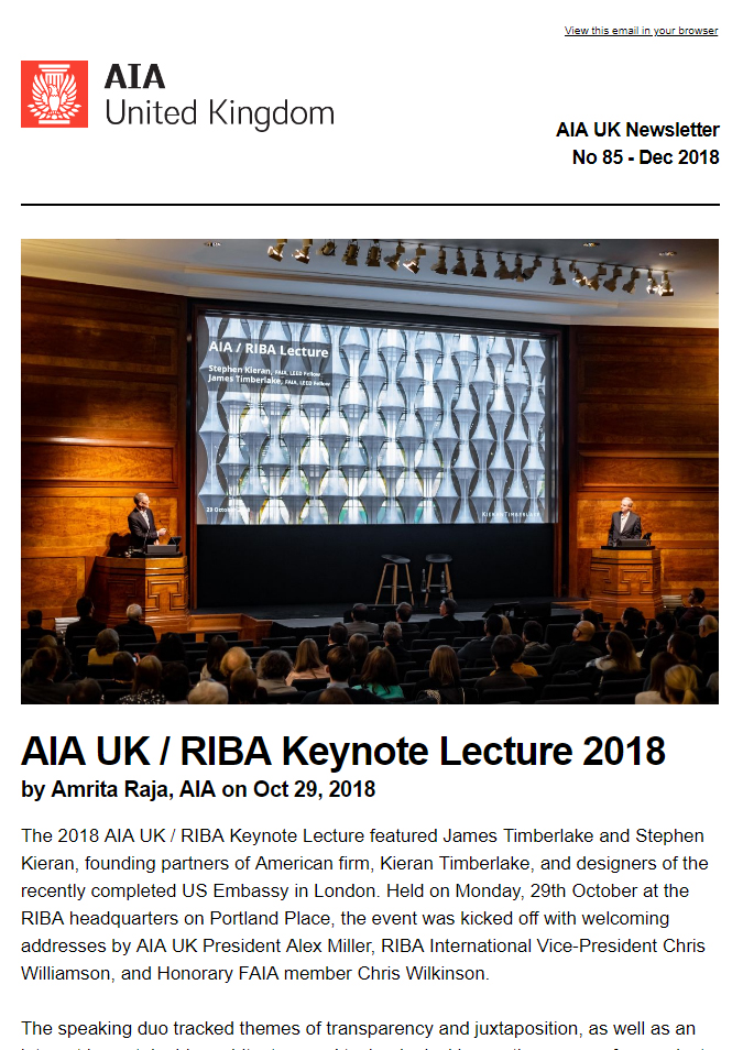 AIA UK Newsletter No 85