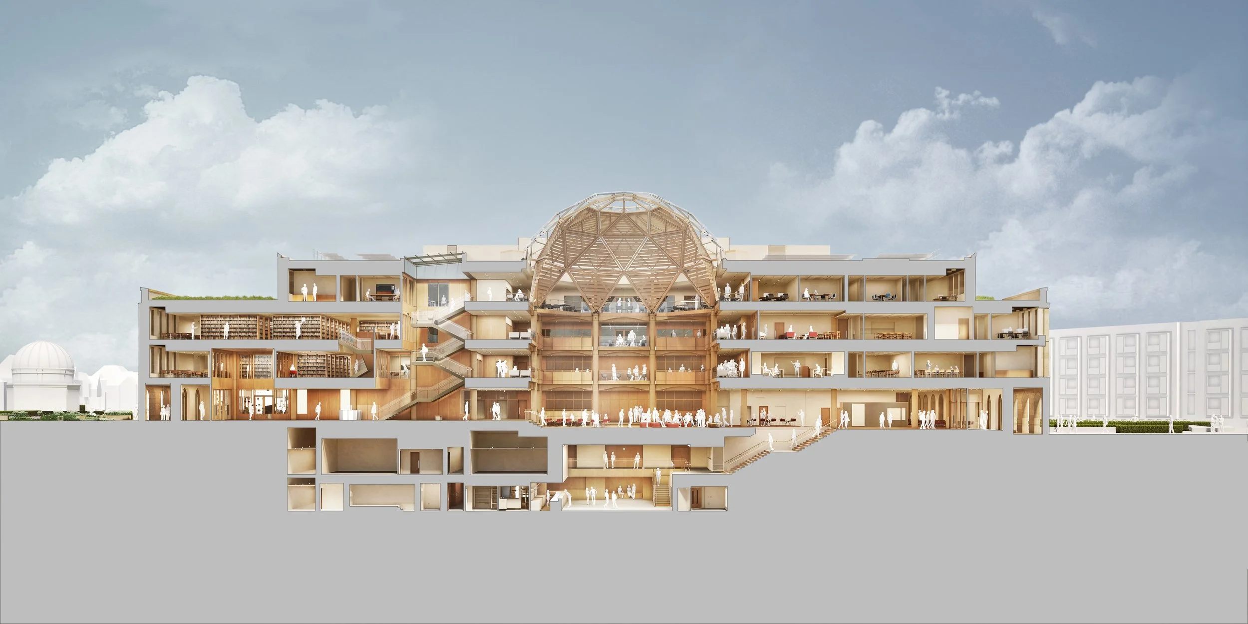 AIA UK Virtual Building Tour - The Schwarzman Centre for the Humanities by Hopkins Architects