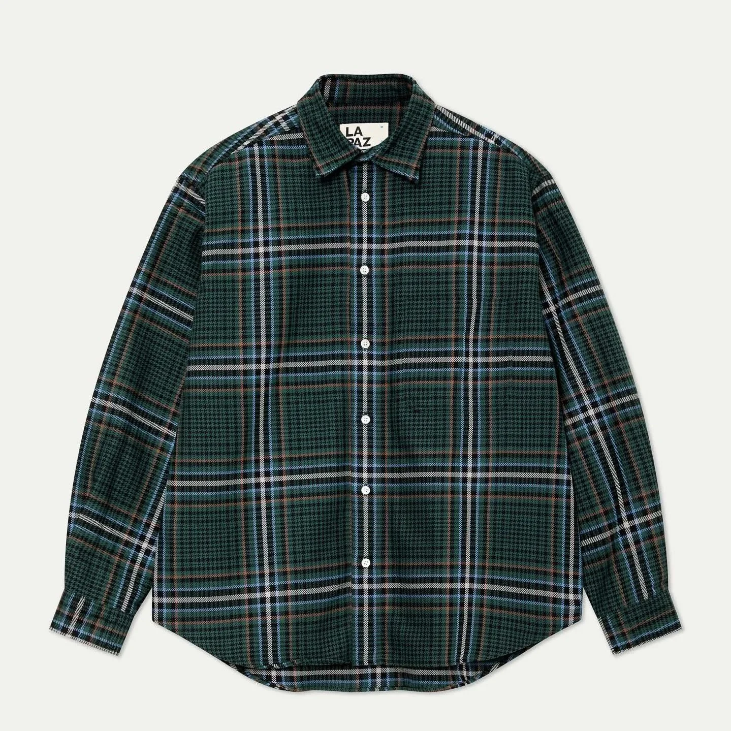LAPAZ_AW25_CARVALHO_DARK_GREEN_CHECKS_1.jpg
