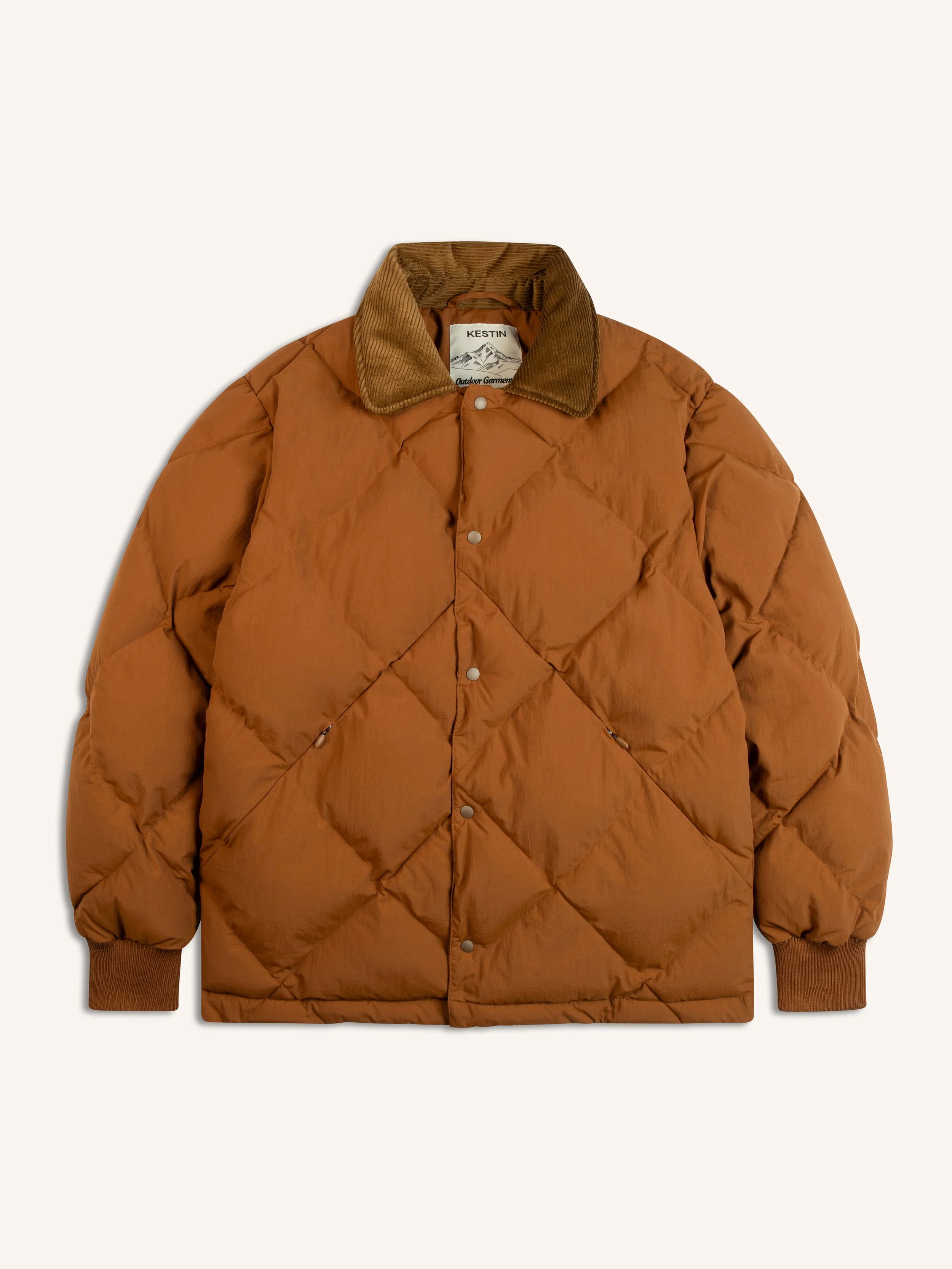 Dunbar Padded Jacket in Tobacco Recycled Nylon.jpg