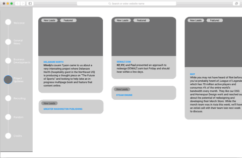 Grouped content moves as a unit.
