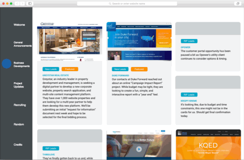 Content displayed in a grid.