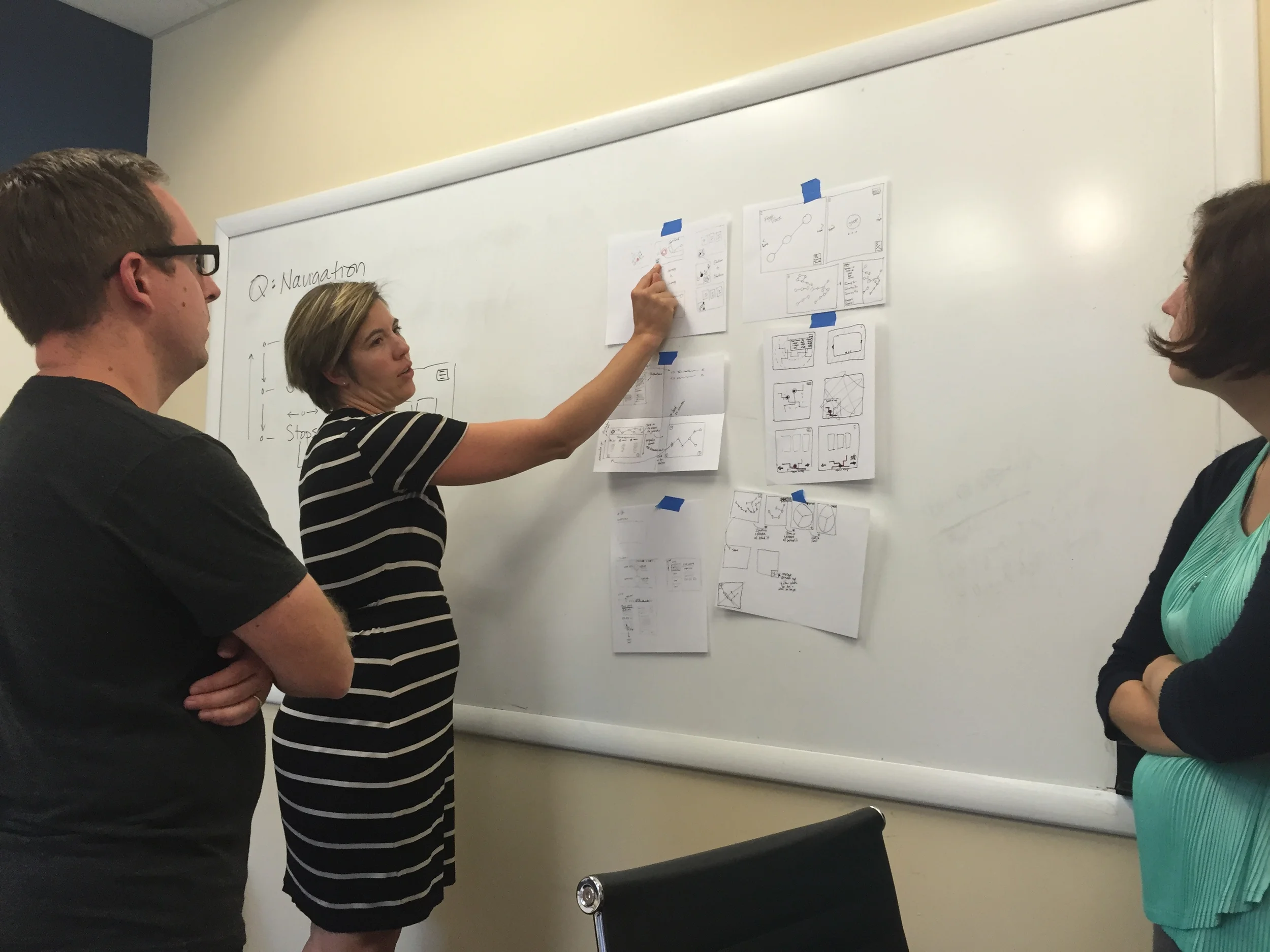 Kicking off the project with a design studio.