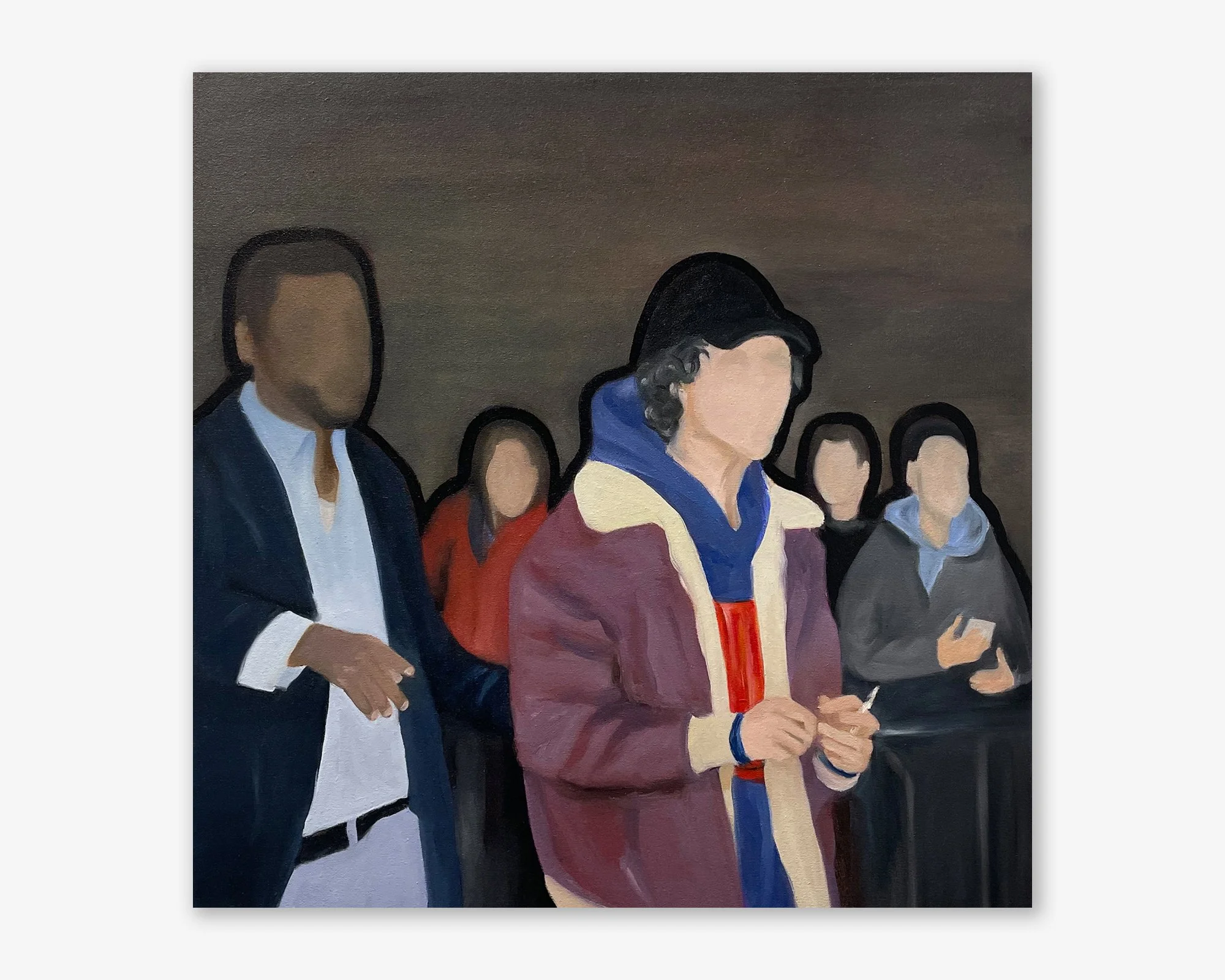 'Im still here' . 2024.
Oil on Canvas. 24" x 24"