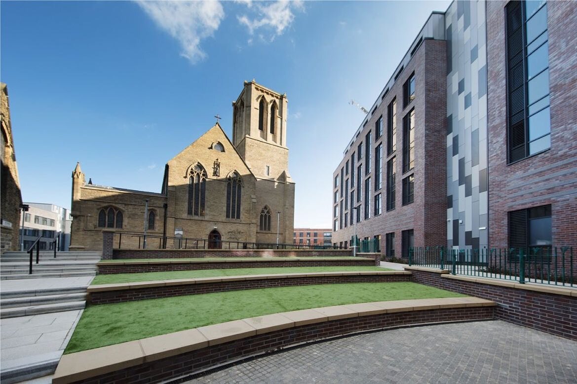It is an absolute honour to share that we have been shortlisted for the Sheffield Design Awards 2022!

St Vincents Place incorporates the full refurbishment of the mid-19 Century Church for use as a student hub and the retention of the  Working Men&r