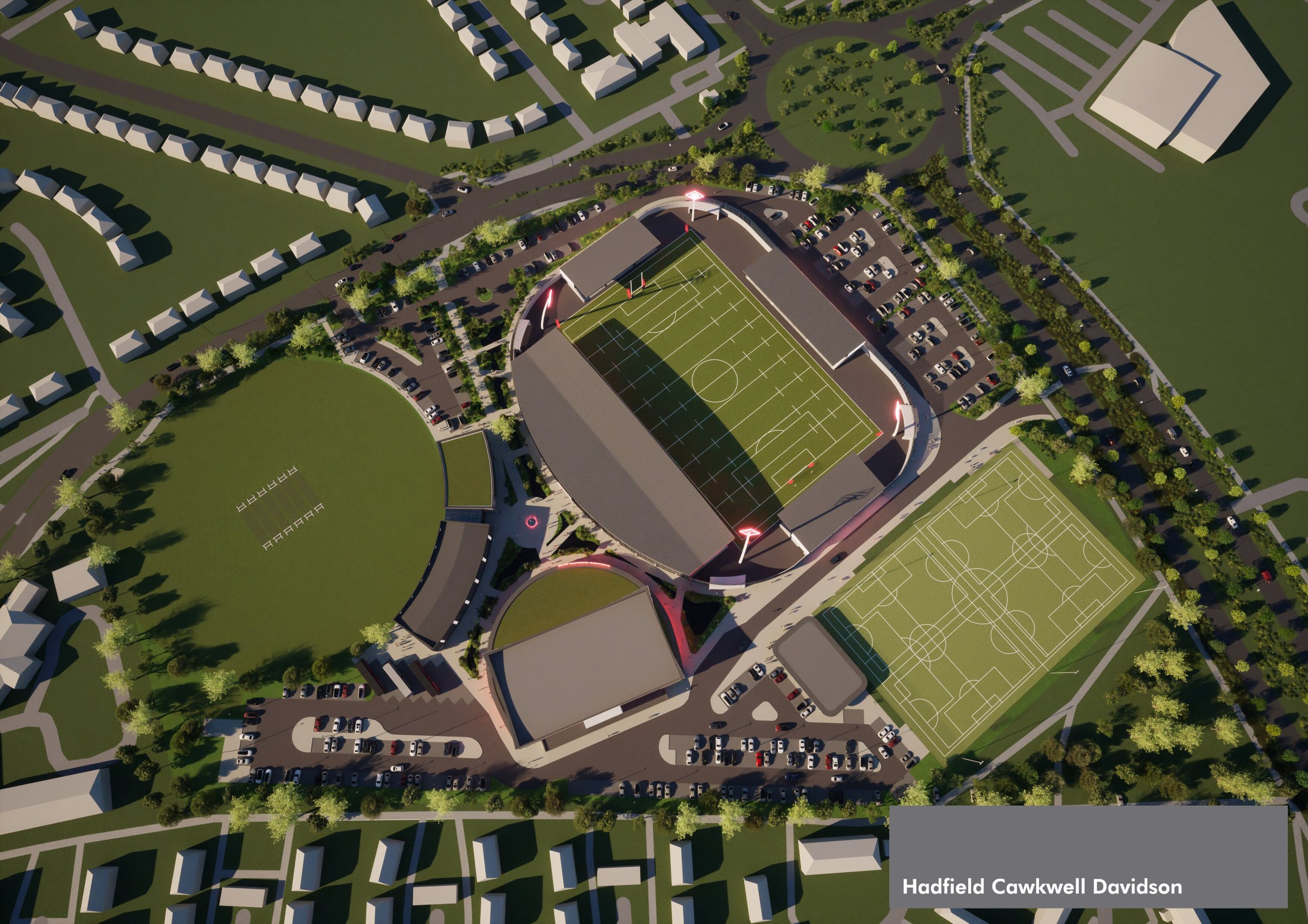 Proposed Sheffield Sporting Club - Aerial View 01 - Hadfield Cawkwell Davidson.jpg