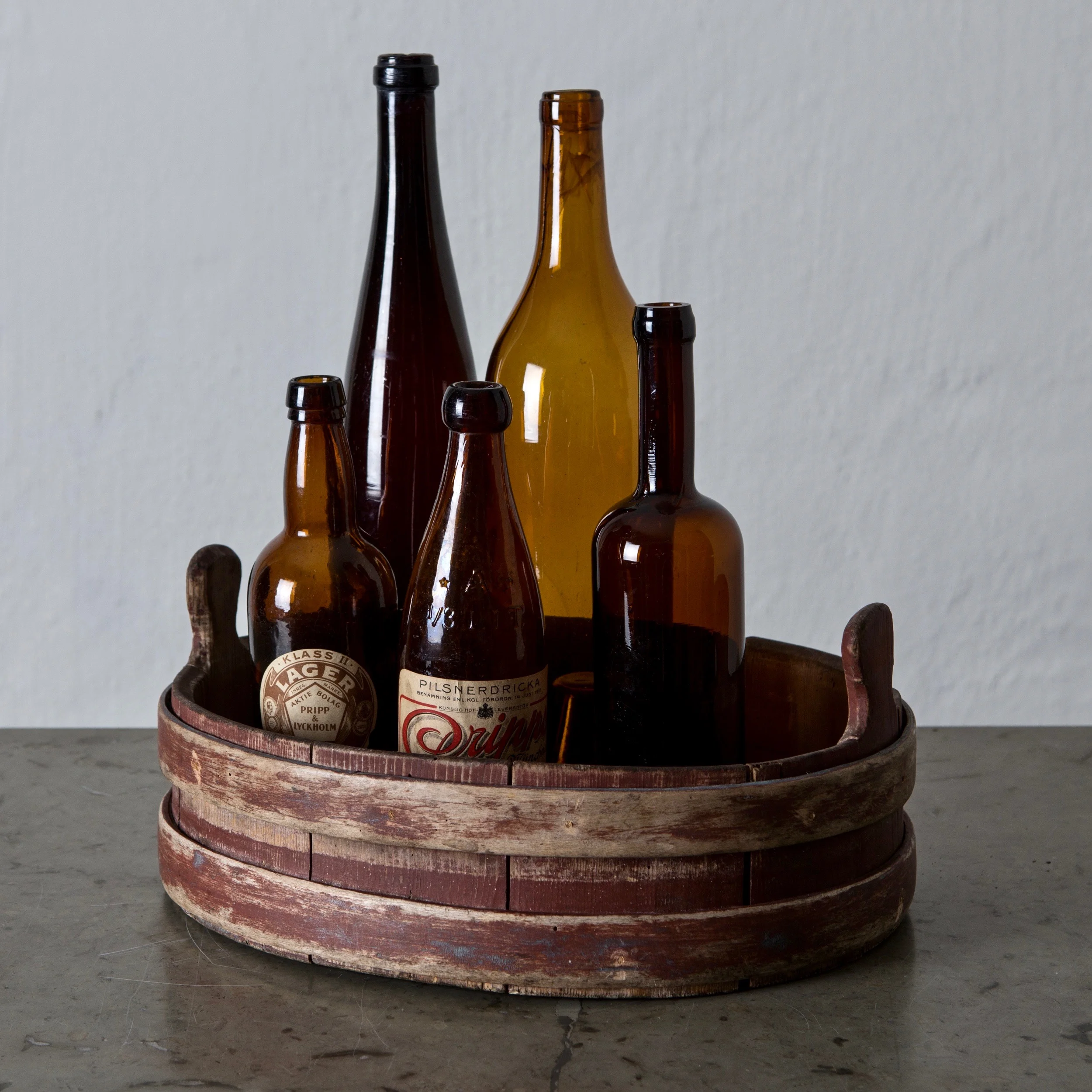 Tray Wood Swedish 19th Century Original Paint Sweden