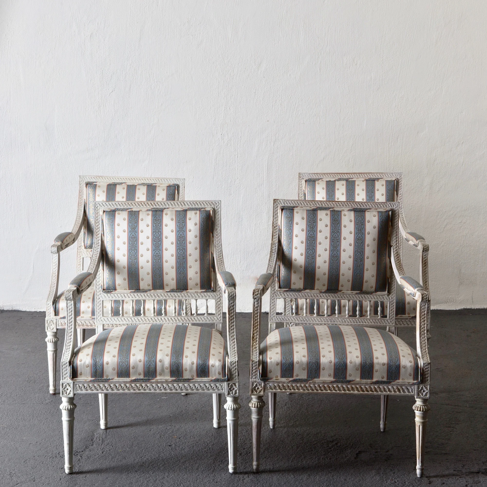 Armchairs Swedish Gustavian Signed 18th Century Sweden