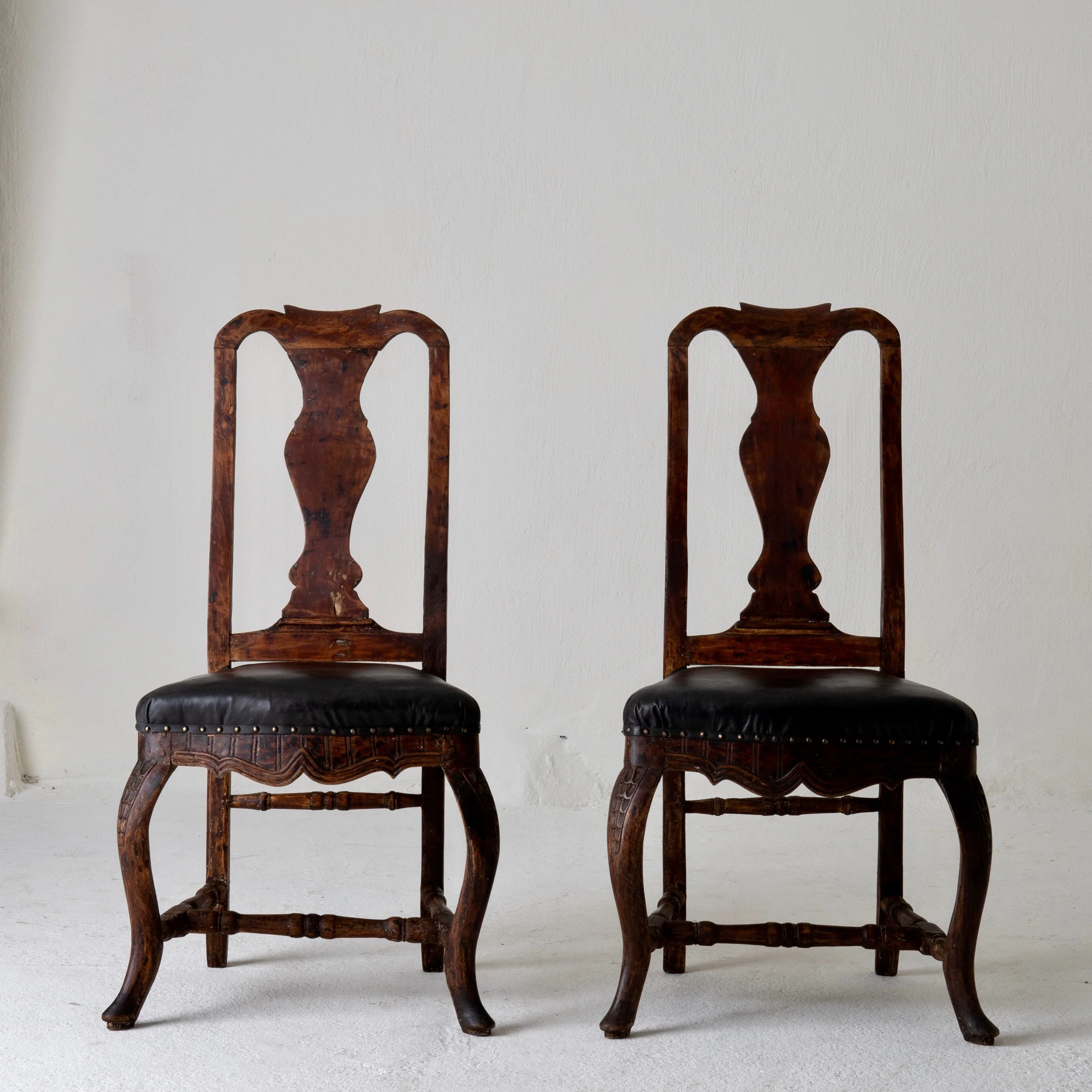 Chairs Pair Baroque Sweden 