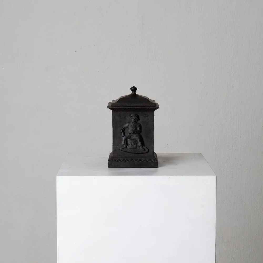 Tobacco Jar Cast Iron 19th Century Sweden — L A S E R O W