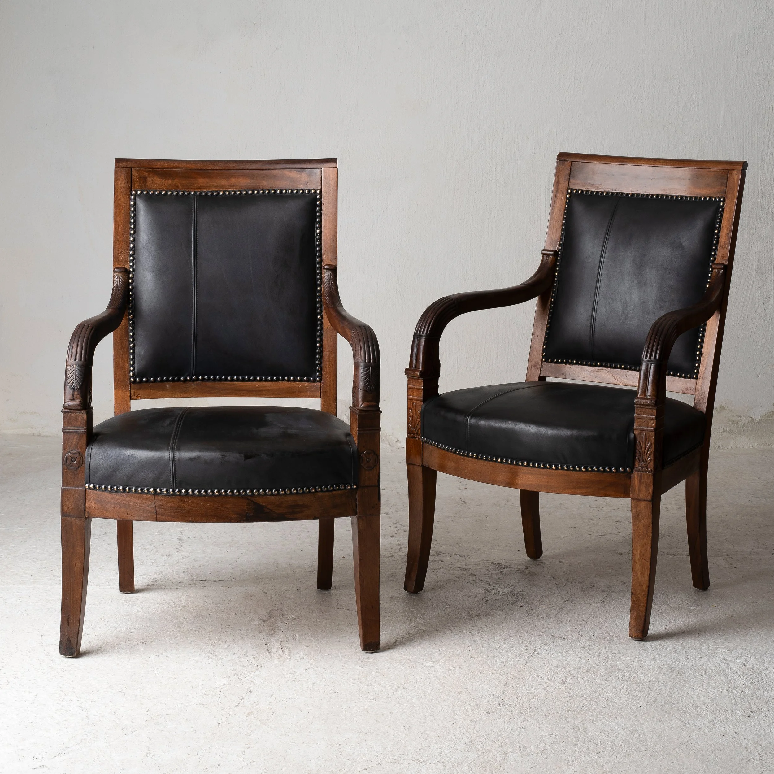 A pair of Armchairs Empire France