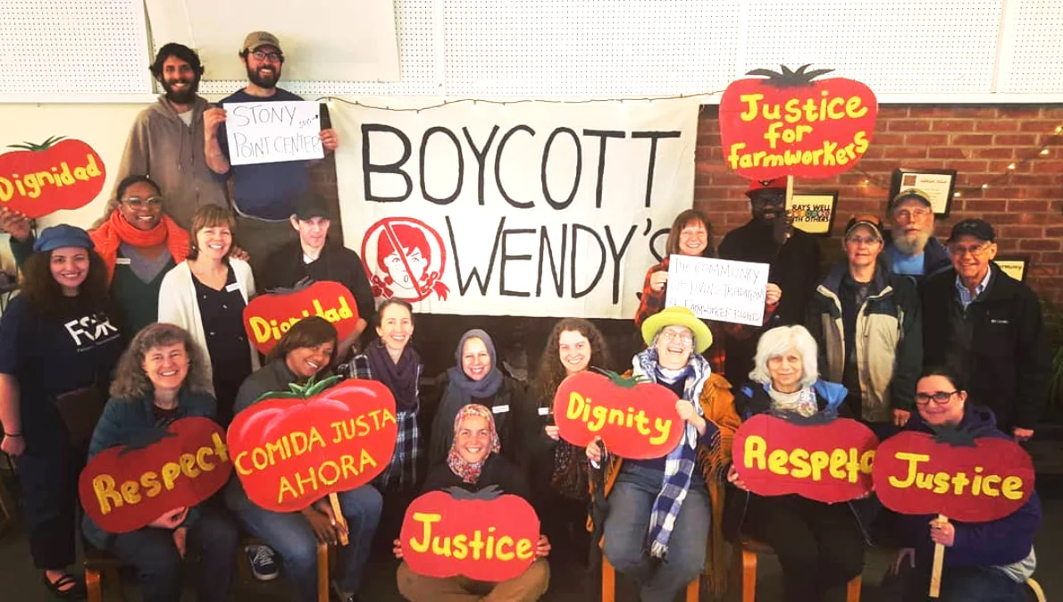 The Community of Living Traditions and Stony Point Center raise their voices to support farmworkers’ human rights.