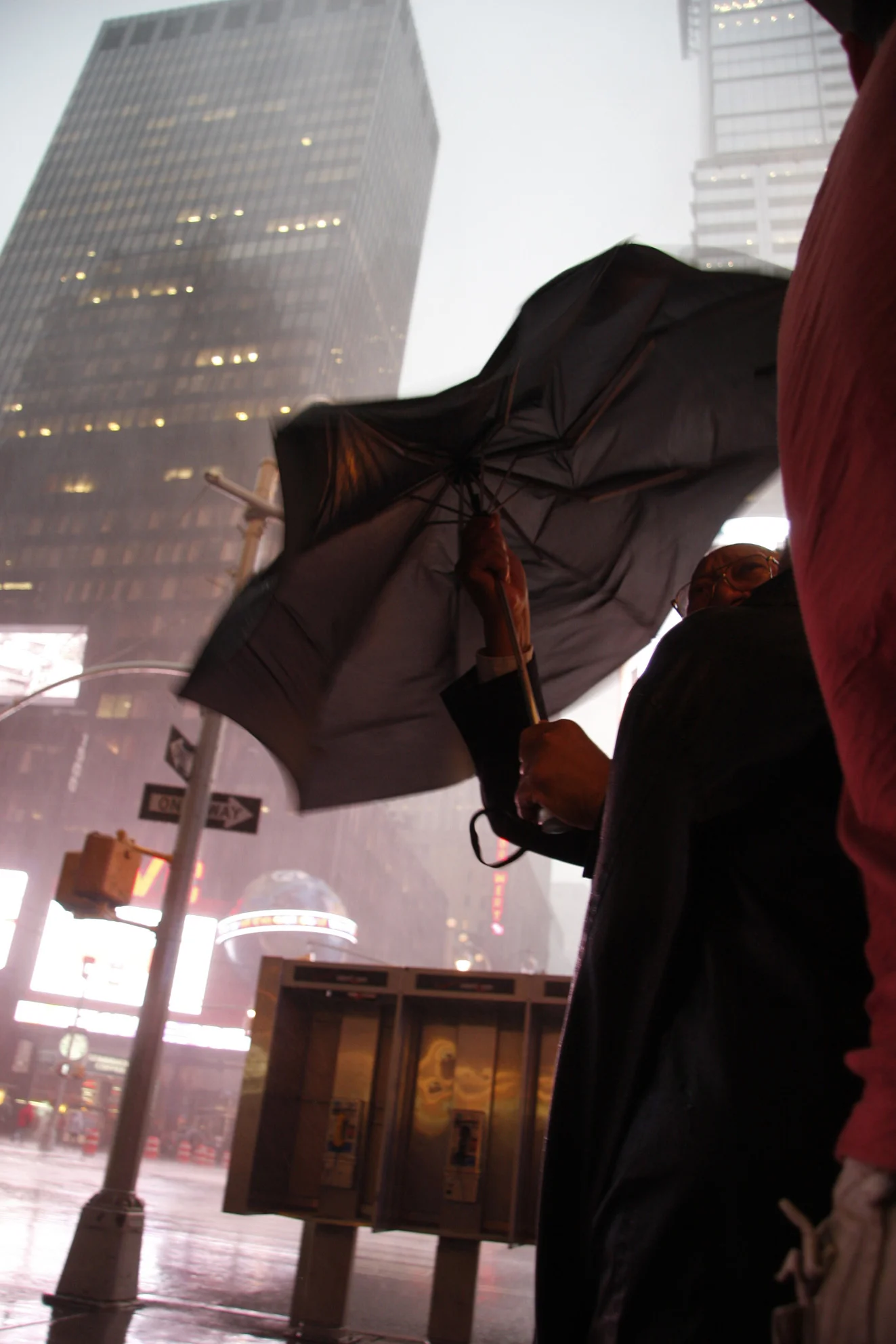 In the city